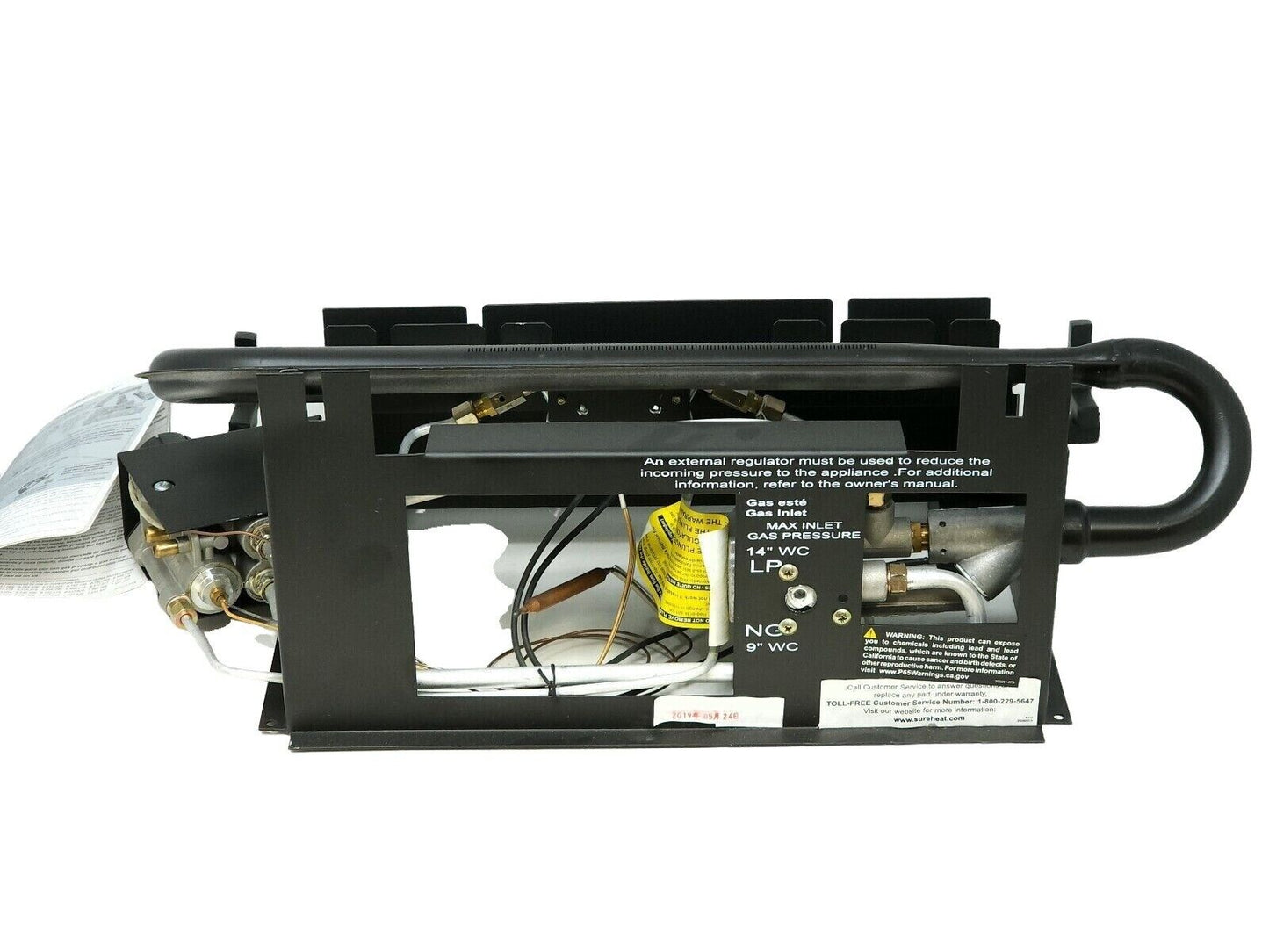 Emberglow Sureheat 24" Vent Free Gas Burner Assembly TCVFT24NL Auto Thermostat