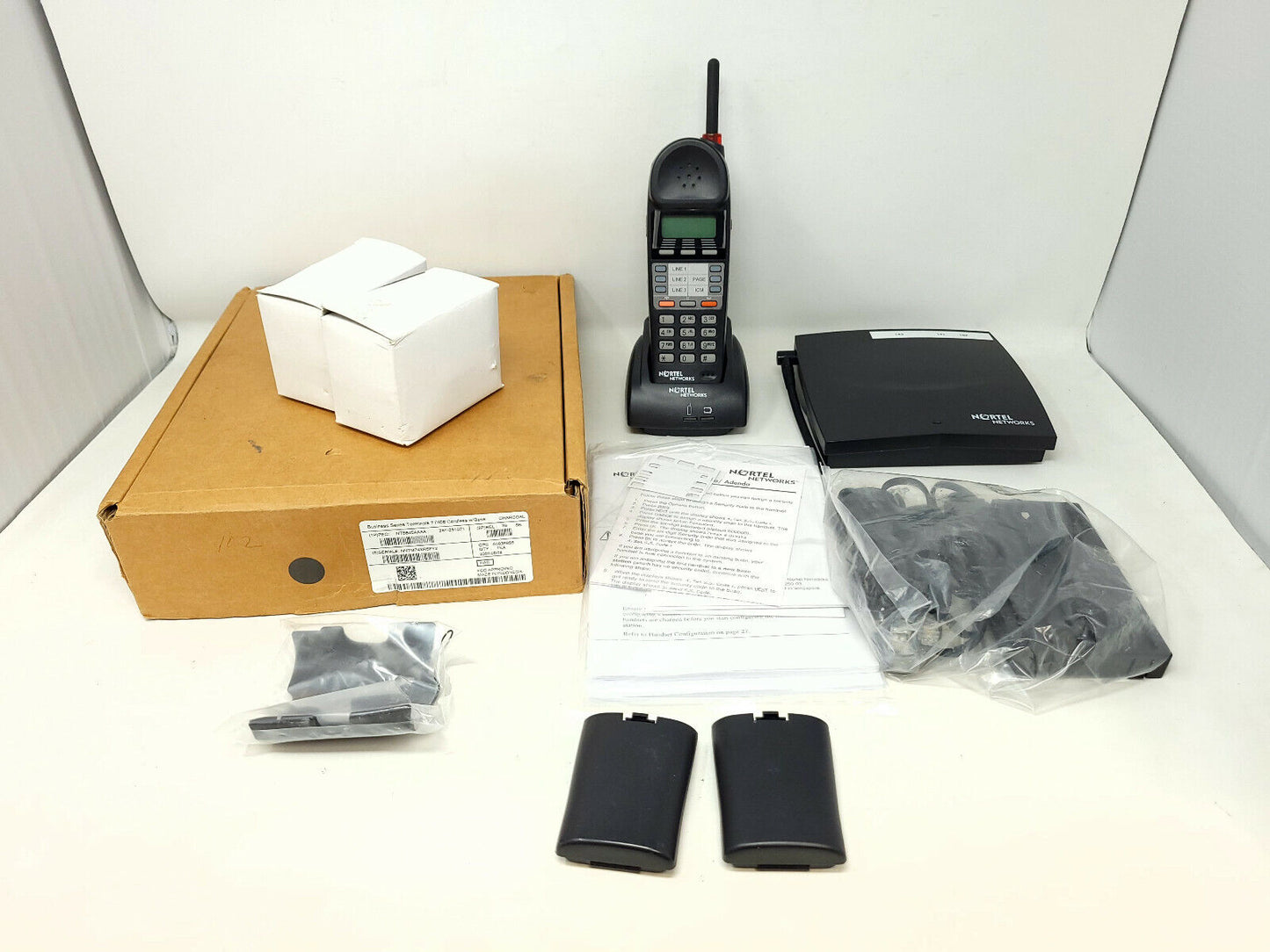 Nortel Networks Business Series T7406 Digital Cordless Phone Set - Charcoal-READ