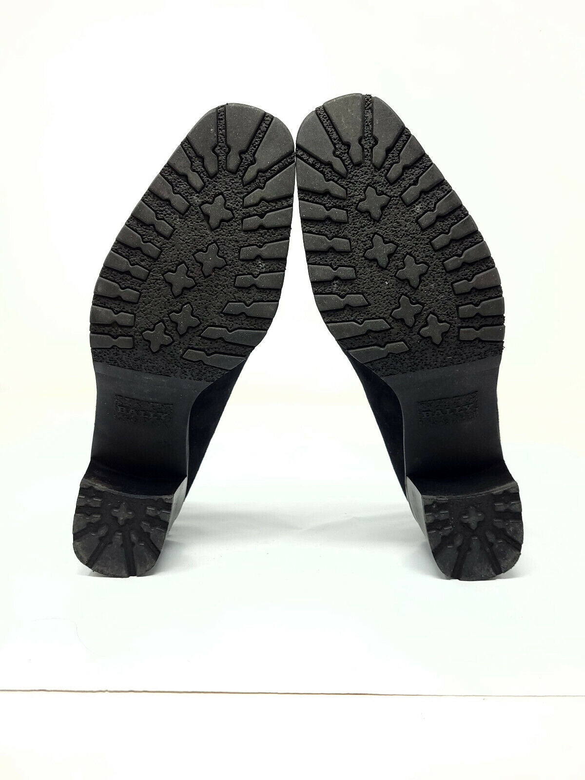 BALLY Bellezza Ostessa Block Heel Black Suede - Women Sz 4.5 -Lite Wear READ 7.5