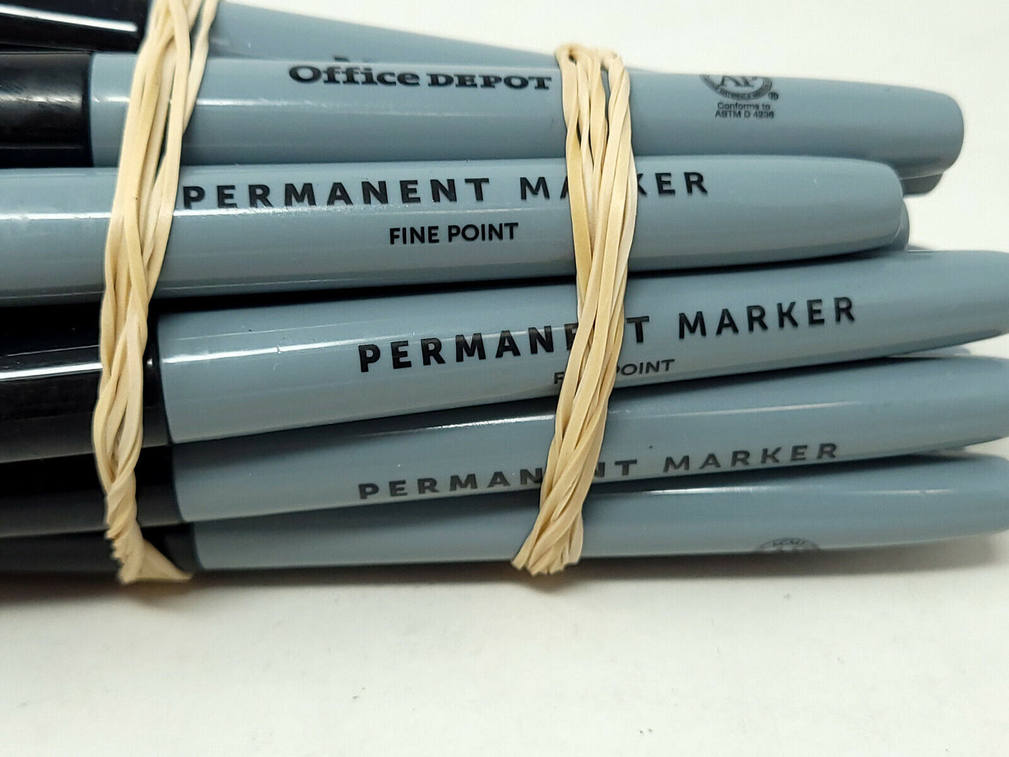 Office Depot Brand 100% Recycled Permanent Markers, Ultra-Fine Point, Black 15Pk