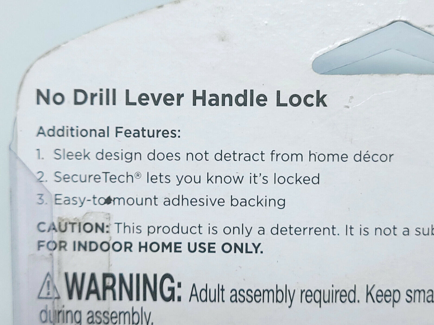 Safety 1st No Drill Lever Handle Lock Safe Sleek Easy to Mount, #48448 - NEW