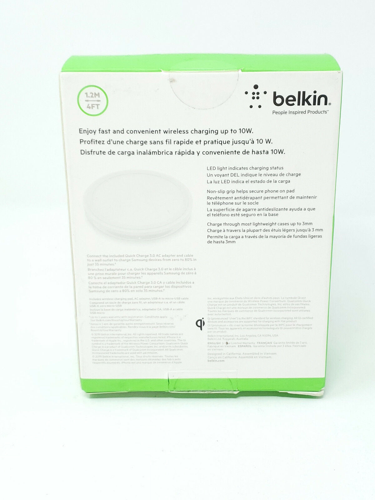 Belkin Boost Up Fast Wireless Charging Pad 10W for iPhone - New Genuine