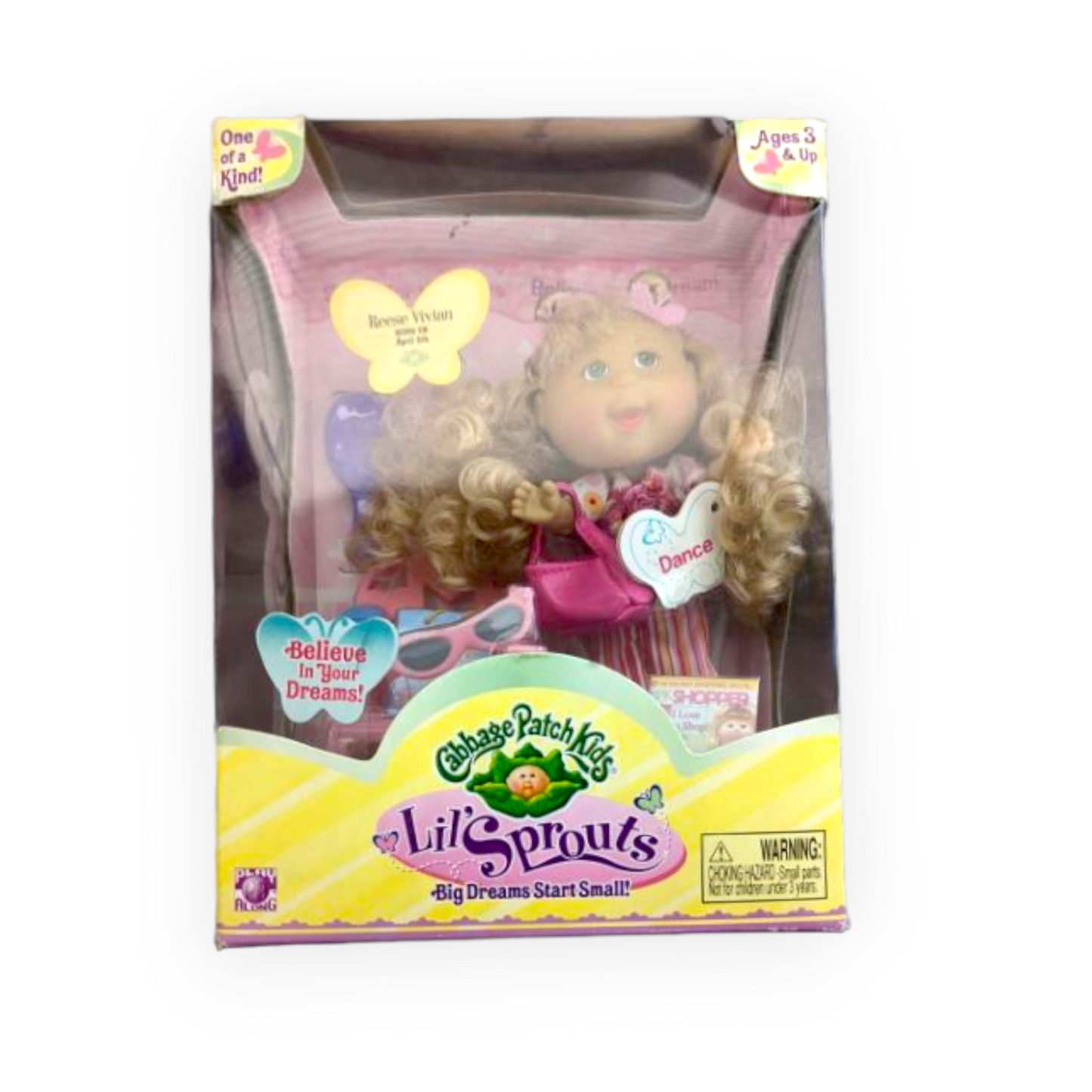 Lil's Sprouts Cabbage Patch Kids Reese Vivian Doll Set -'Believe in Your Dreams'