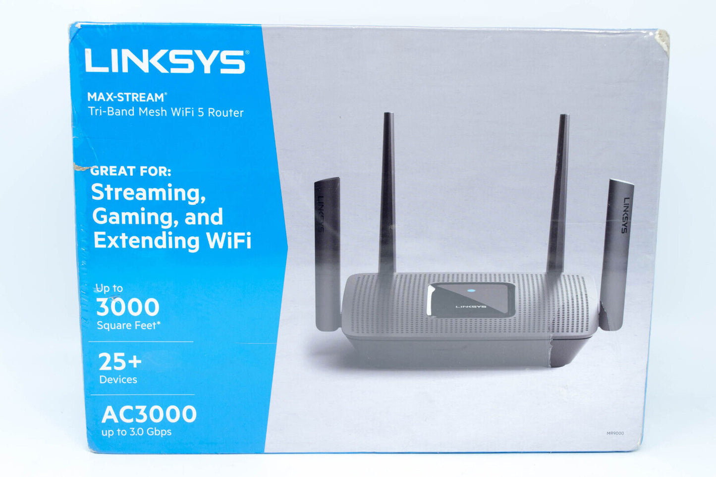 Linksys MR9000 Max Stream Tri Band AC3000 Wi Fi 5 Router - Good Used Condition