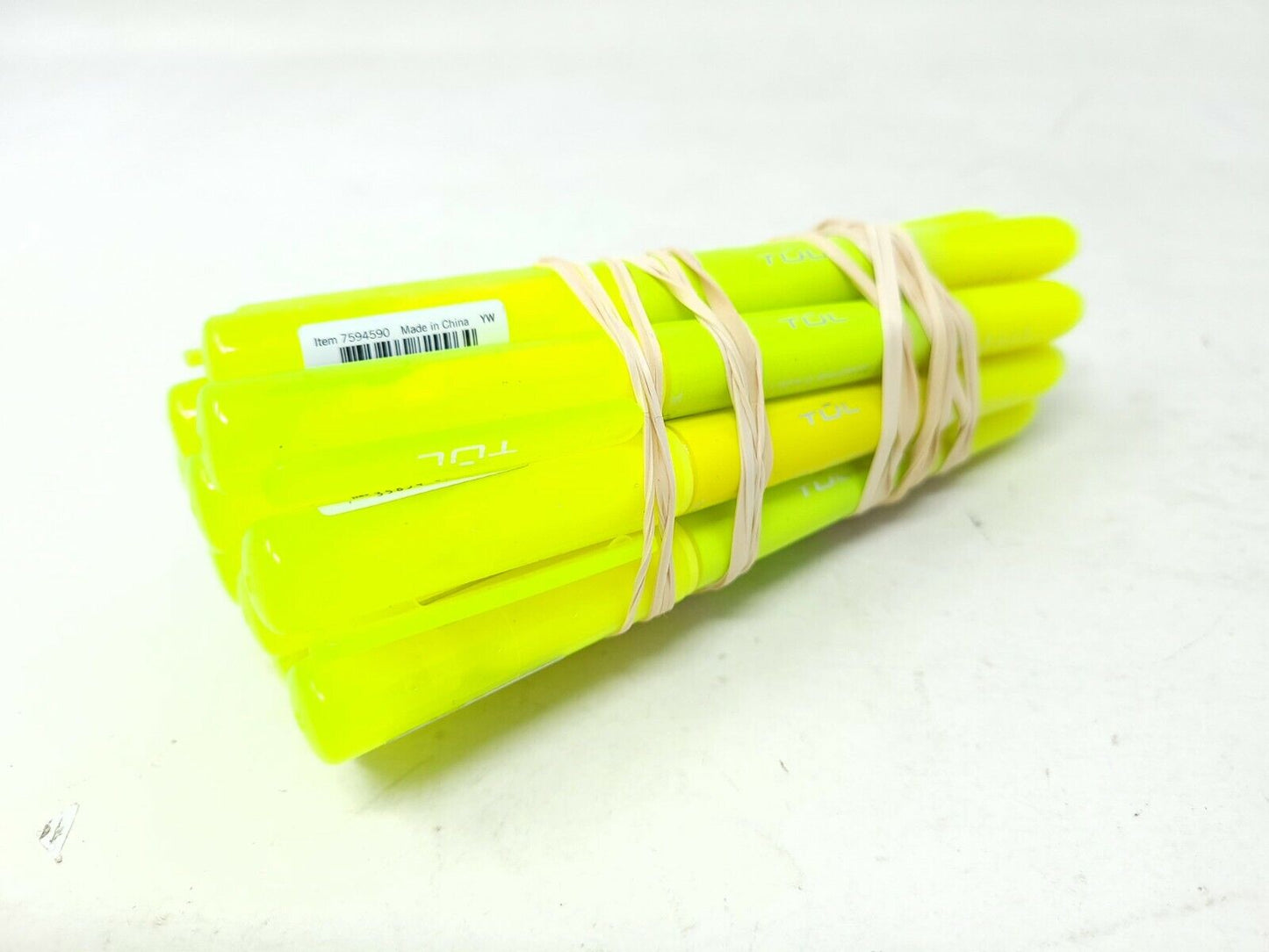 Lot of 12x TUL Pen Style Highlighters, Chisel Point, Yellow - NEW