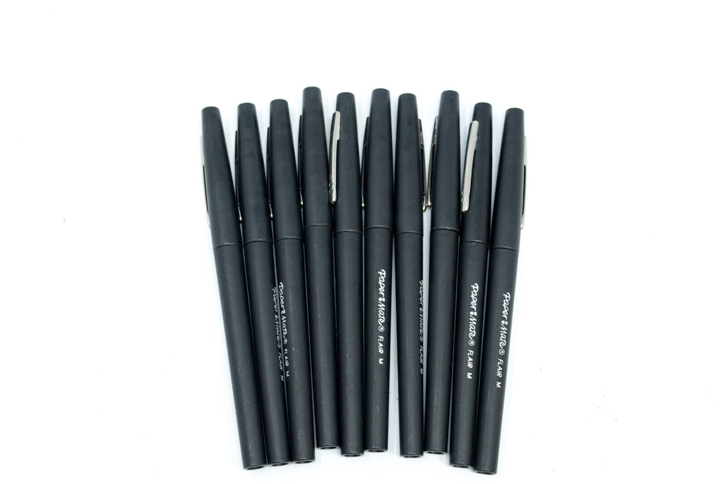 Paper Mate Flair Felt Tip Pens, Medium Point (0.7 mm), Black, 10 Count - LOOSE
