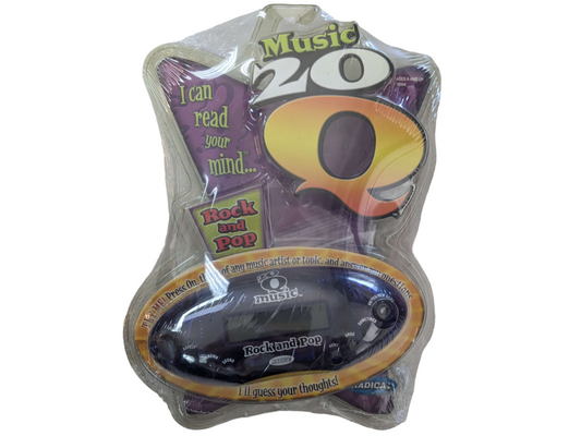 20Q Questions Music Rock & Pop Electronic Handheld Game by Radica-With batteries