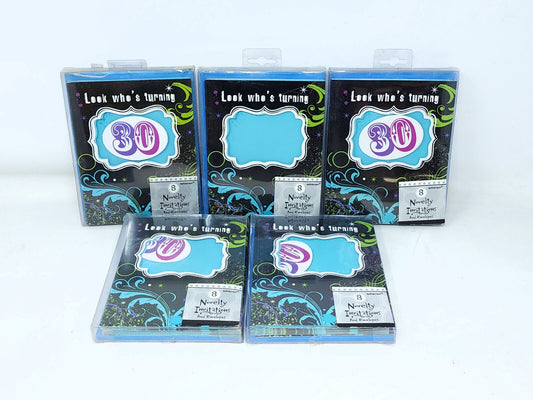 30 PACK Cards & ENVELOPES  "Look who's turning 30" -  5"x6.5" - RSVP -  NEW