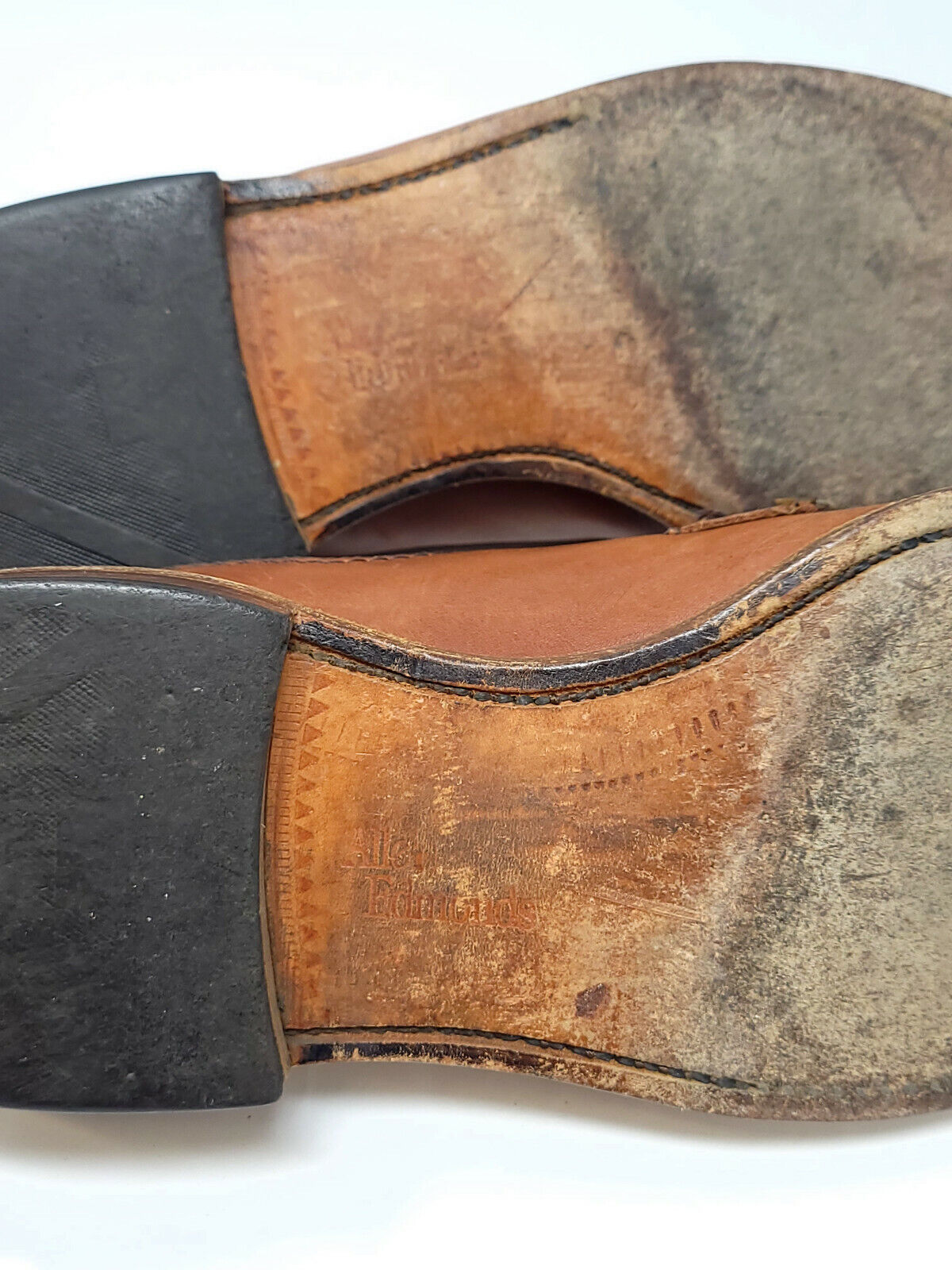 Allen Edmonds Men's Brown Split Toe Oxfords Shoes Sz 8 - D 0245 - Pre-owned