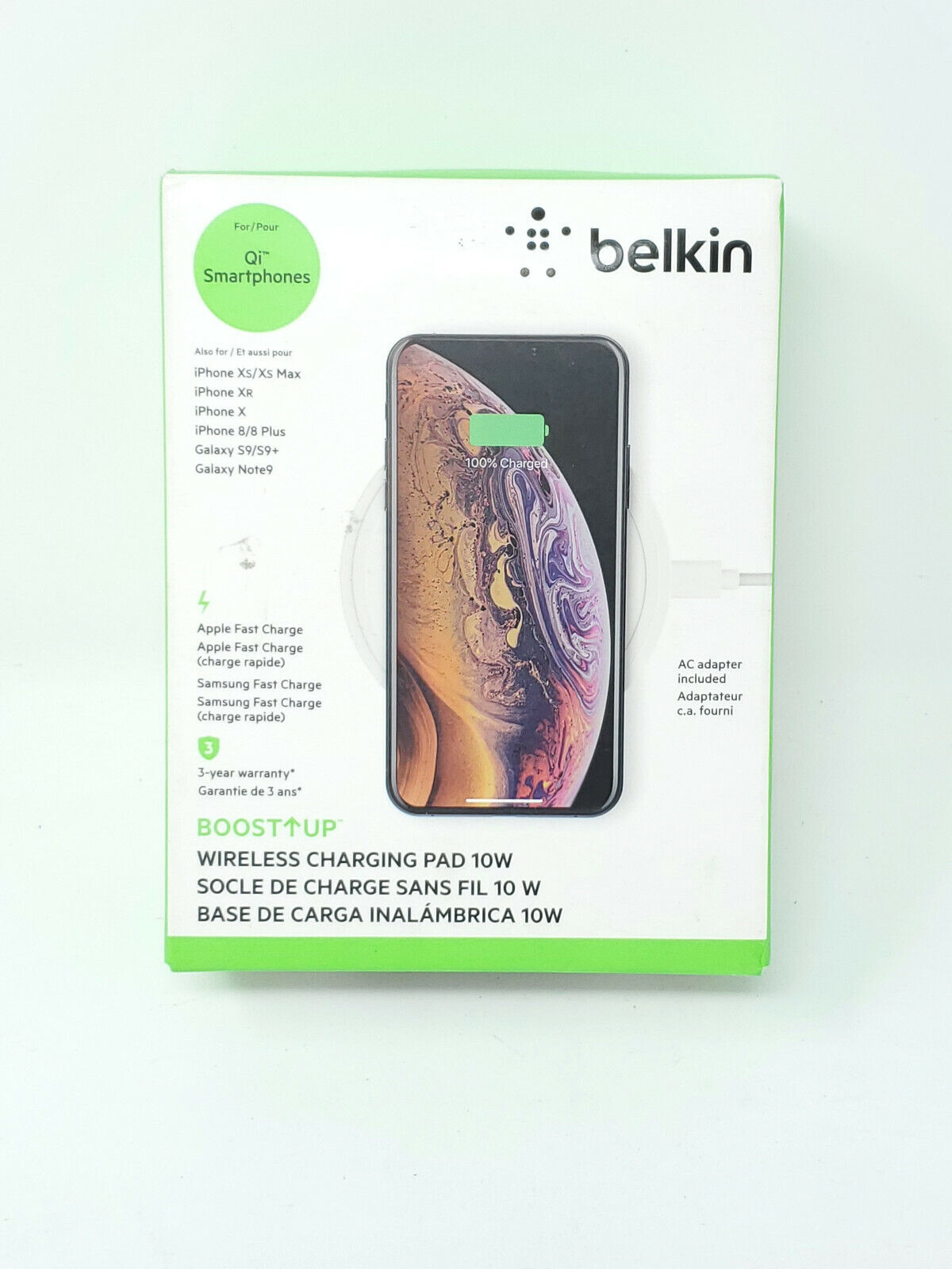 Belkin Boost Up Fast Wireless Charging Pad 10W for iPhone - New Genuine