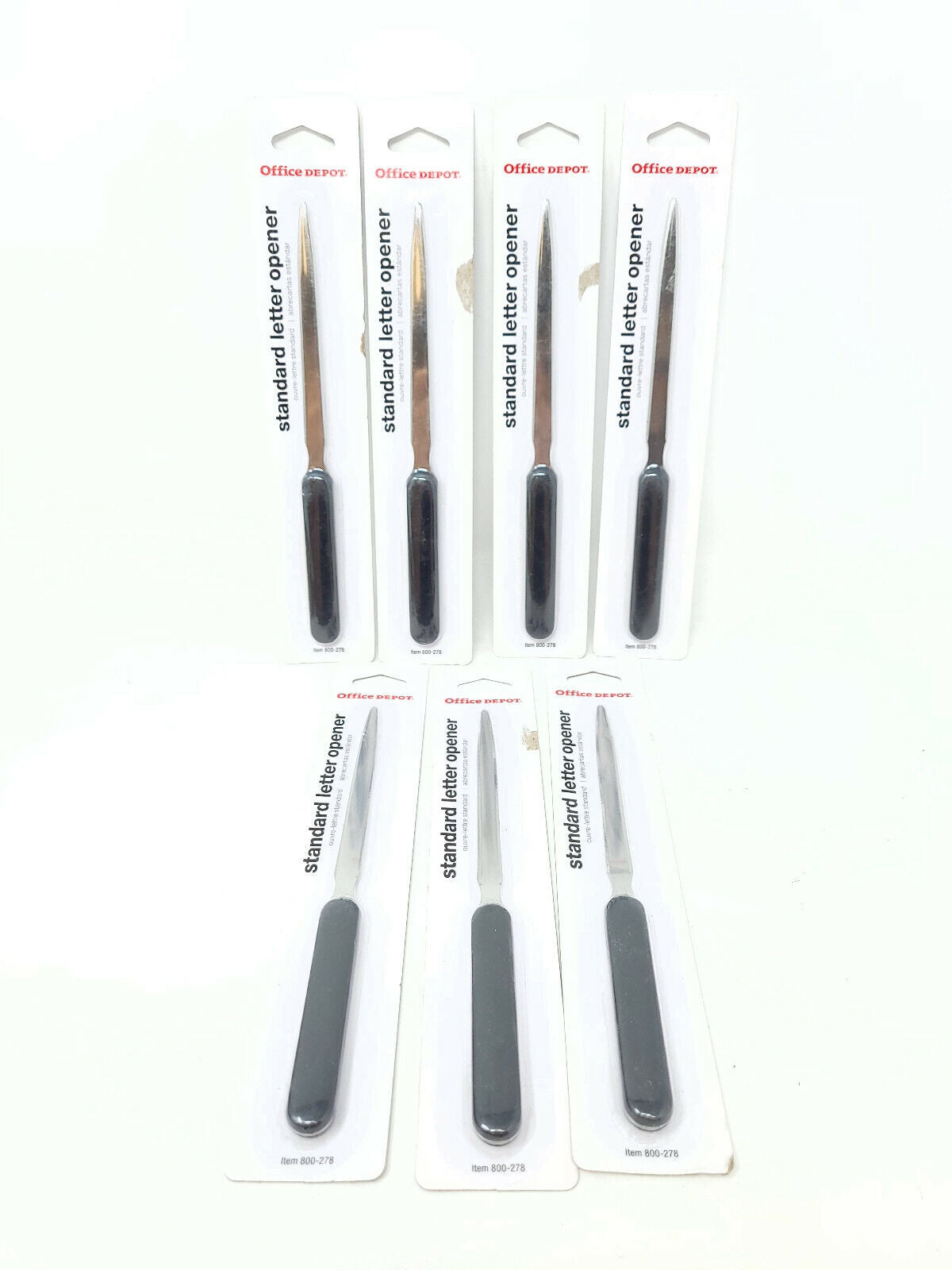 Lot of 7x Office Depot Letter Openers - New