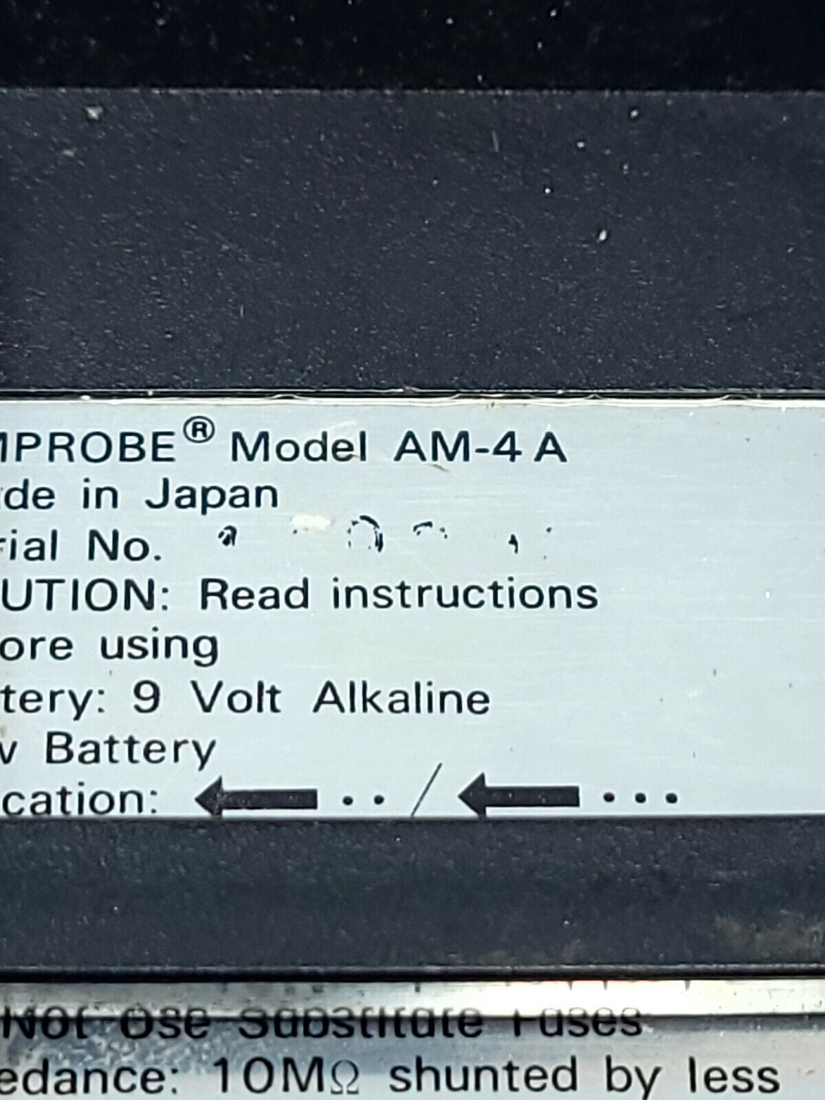 Amprobe Tester Kit - Model AM-4A Digital Industrial Multimeter - Used condition