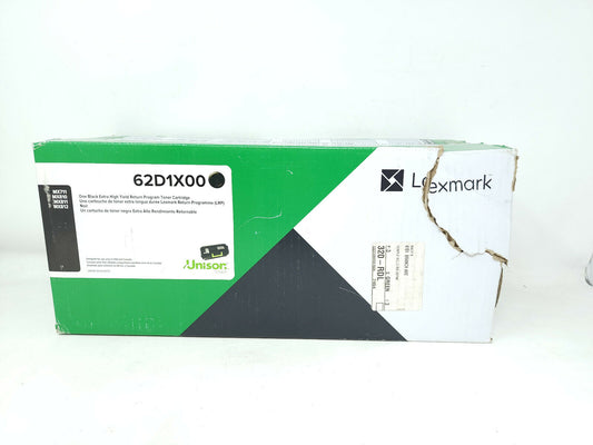 GENUINE Lexmark 621X MX810 MX811 - 62D1X00 - New worn box - EXTRA HIGH YIELD
