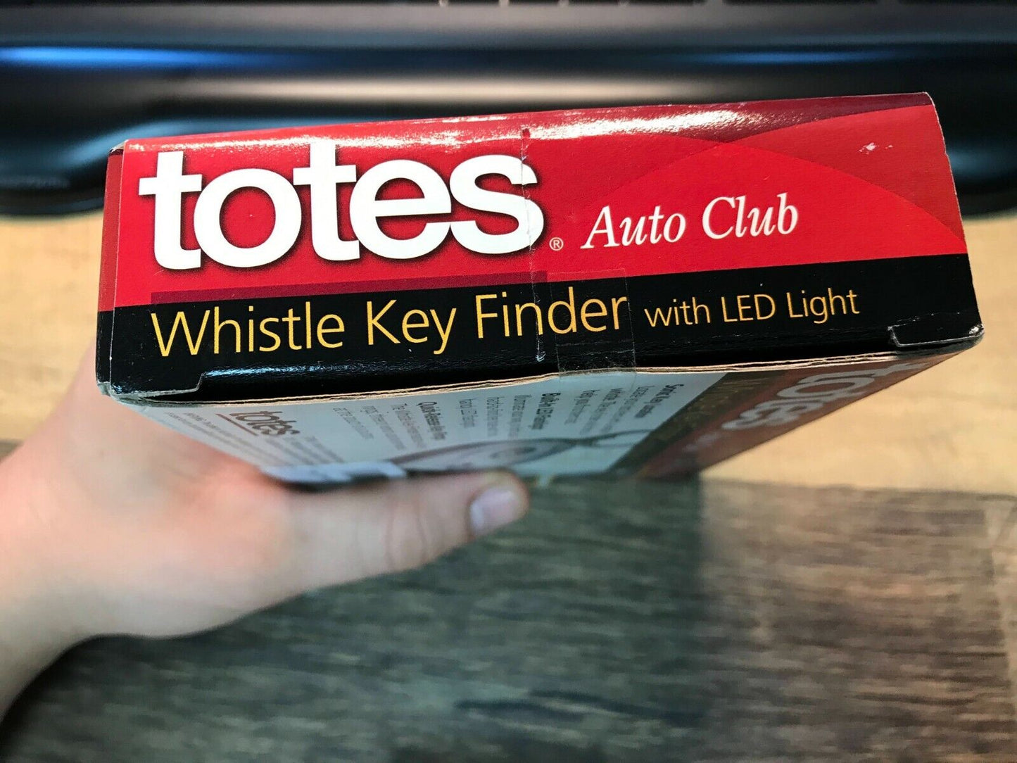 Lot of 2x Totes Auto Club Whistle Key Finder With Led Light - New in Box