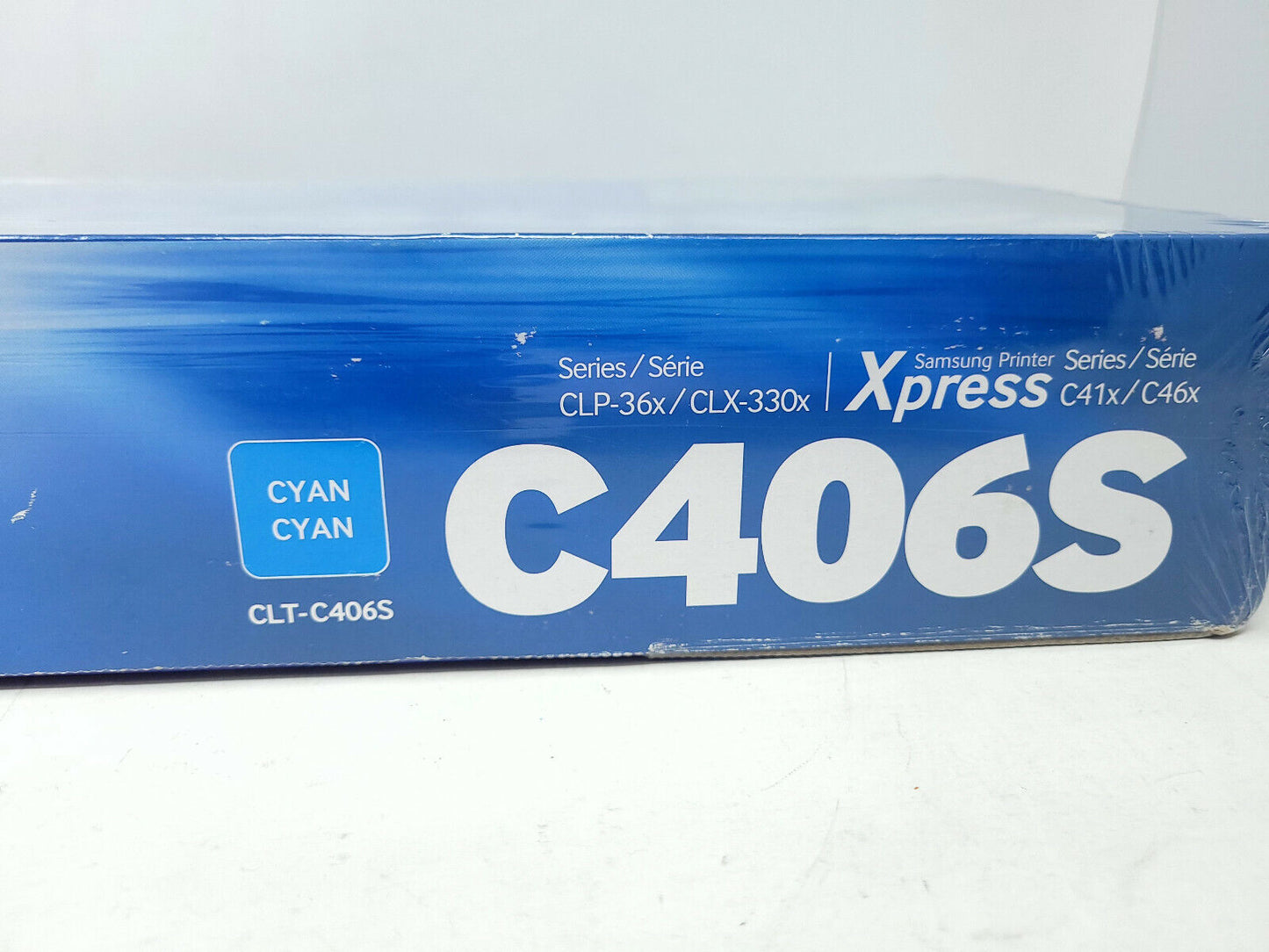 NEW Genuine Samsung CLT-C406S Cyan Toner Cartridge SEALED