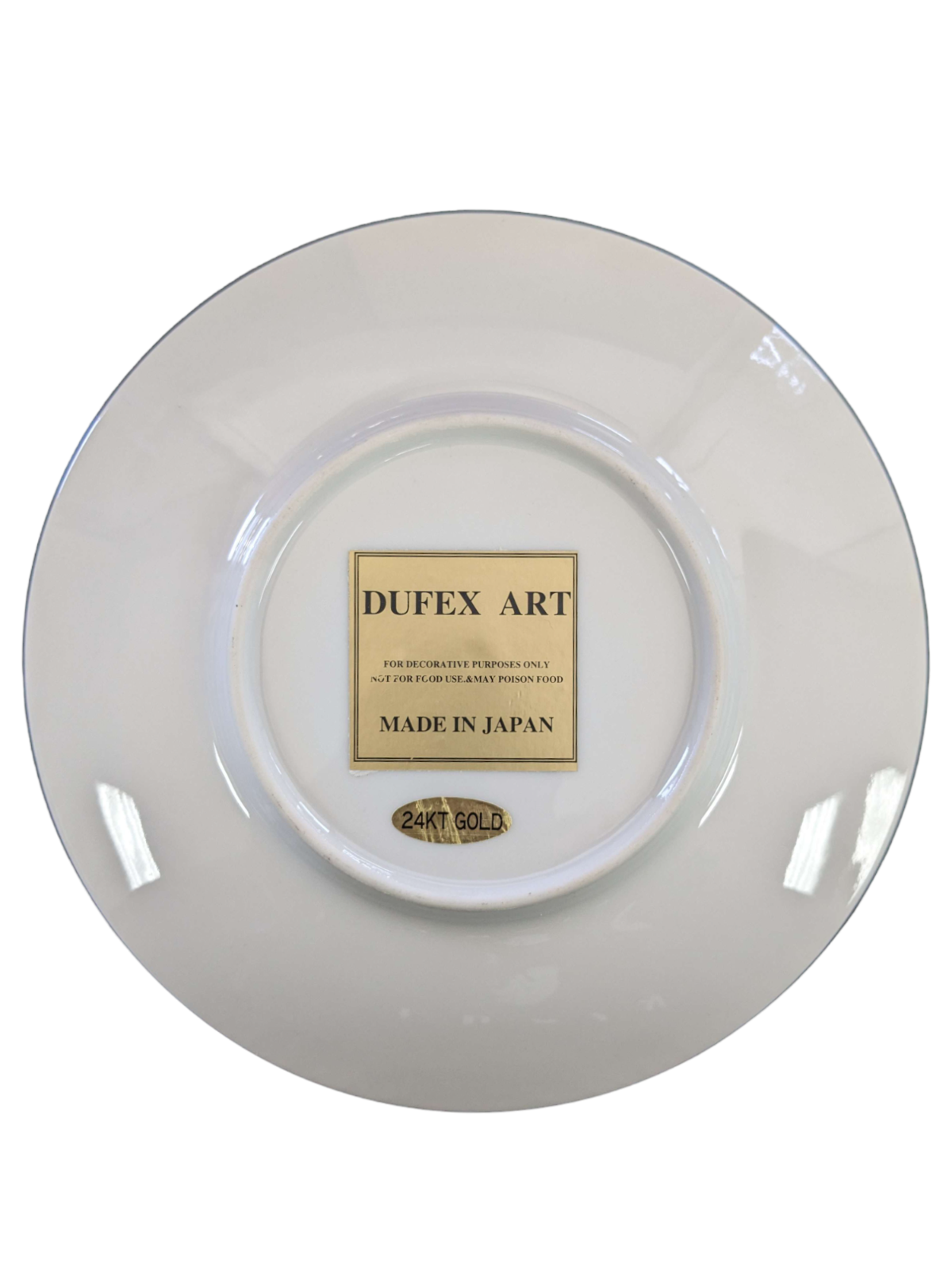 Religious Prayer hands-24KT Gold foil decorated plate. Dufex art.