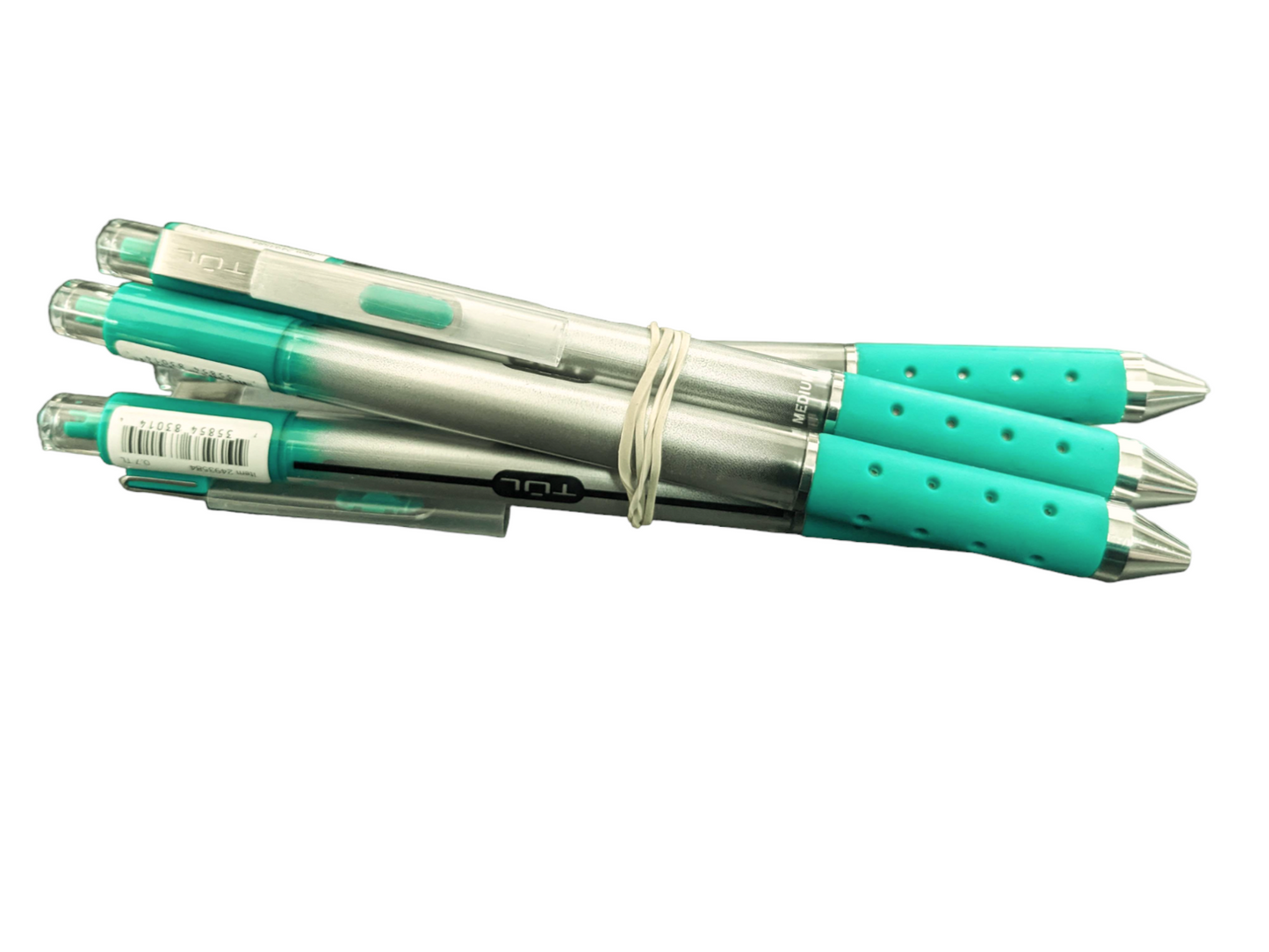 5x Lot of TUL Retractable-Med Point, 0.7- TEAL Blue pen-NEW