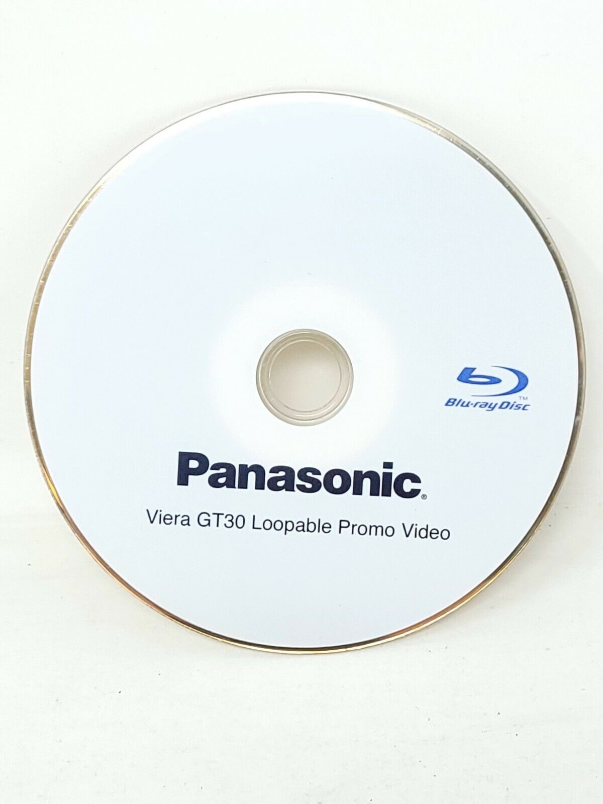 Panasonic Blu-Ray Viera GT30 Loopable Promo Video - Demo Disc - Loose Disc