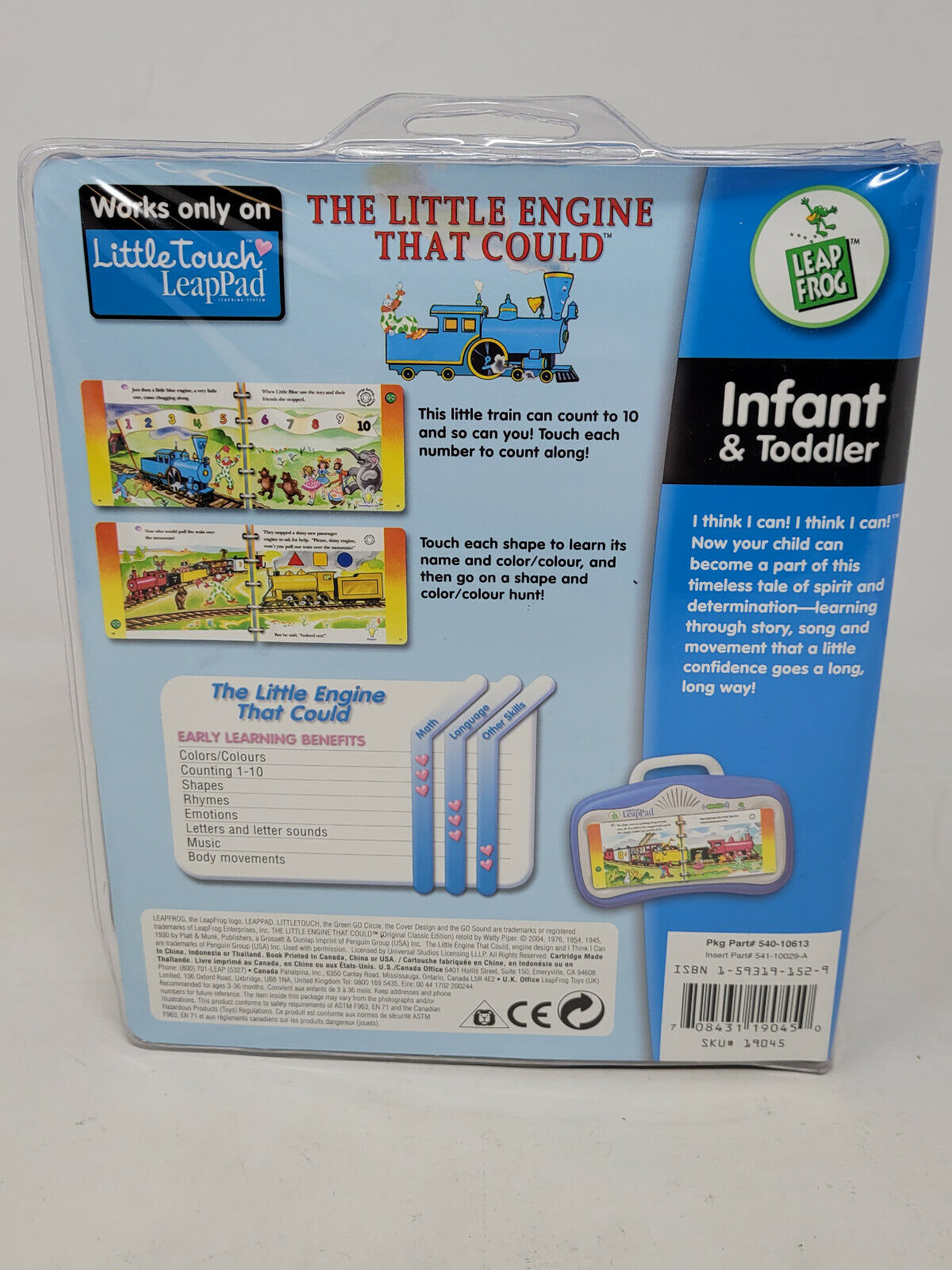 LeapPad LeapFrog The Little Engine That Could Little Touch Library 2004 - NEW