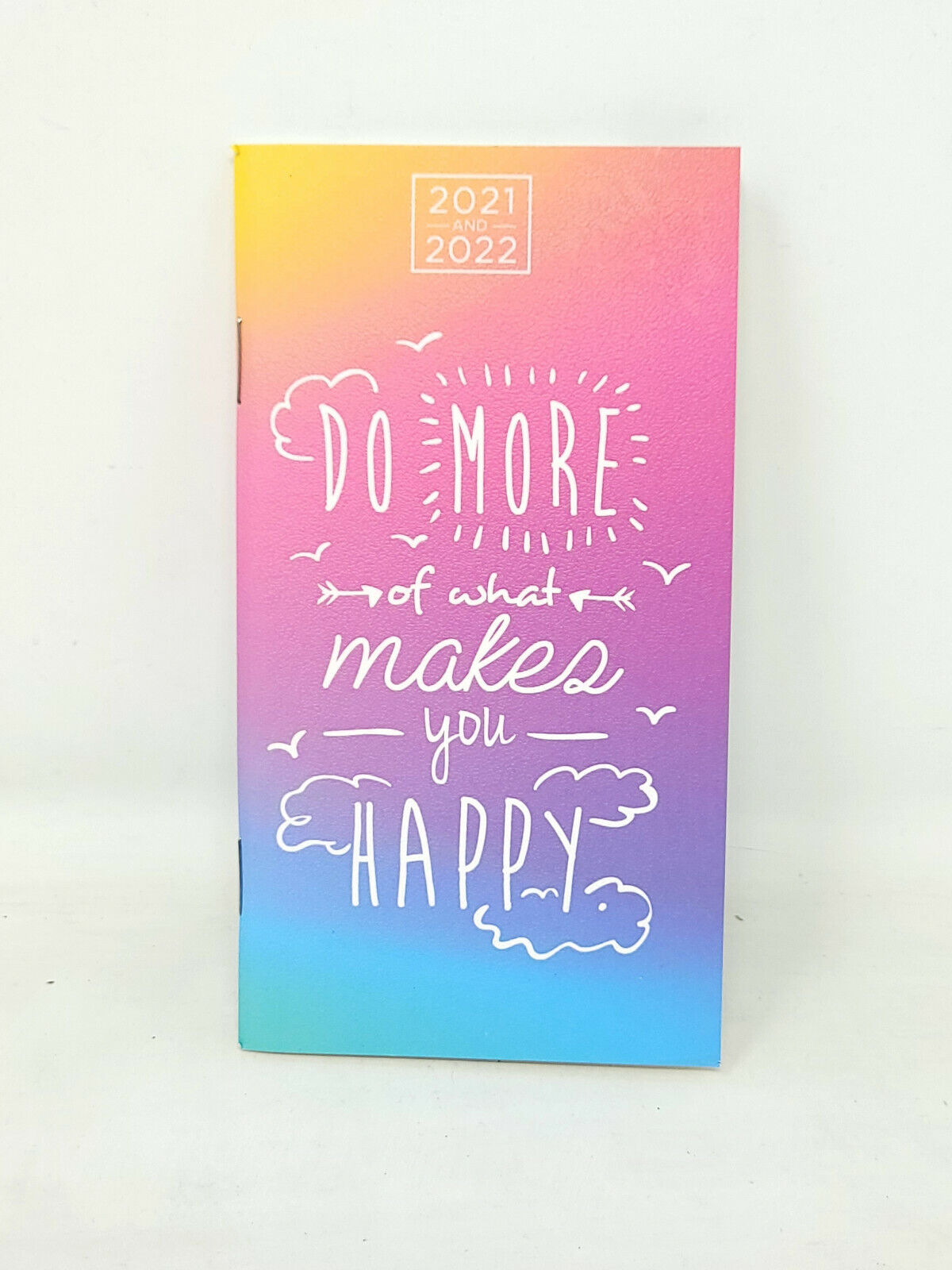 2021-2022 Pocket Planner Monthly Calendar "Do More Happy"  6.75x3.75" - NEW