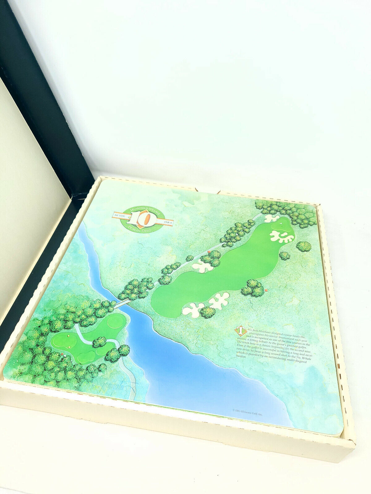 ULTIMATE GOLF board game. Play on 18 famous golf courses across the world -USED