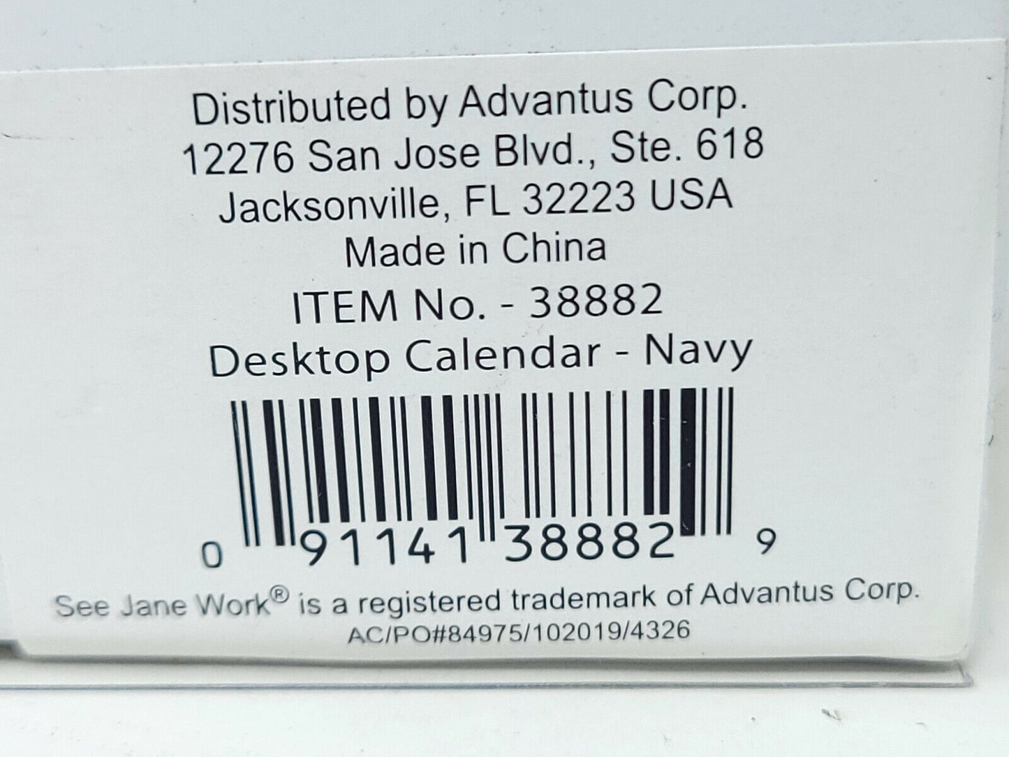 See Jane Work Desktop Calendar Navy 300 Gold Lined Sheets - New worn packaging