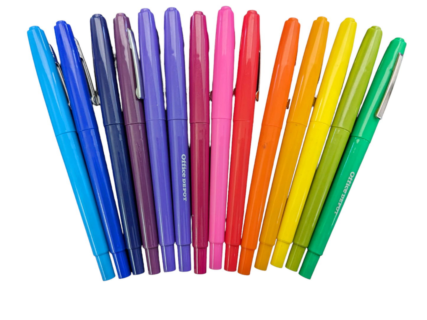 Office depot-Assorted Rainbow fine point pen set.