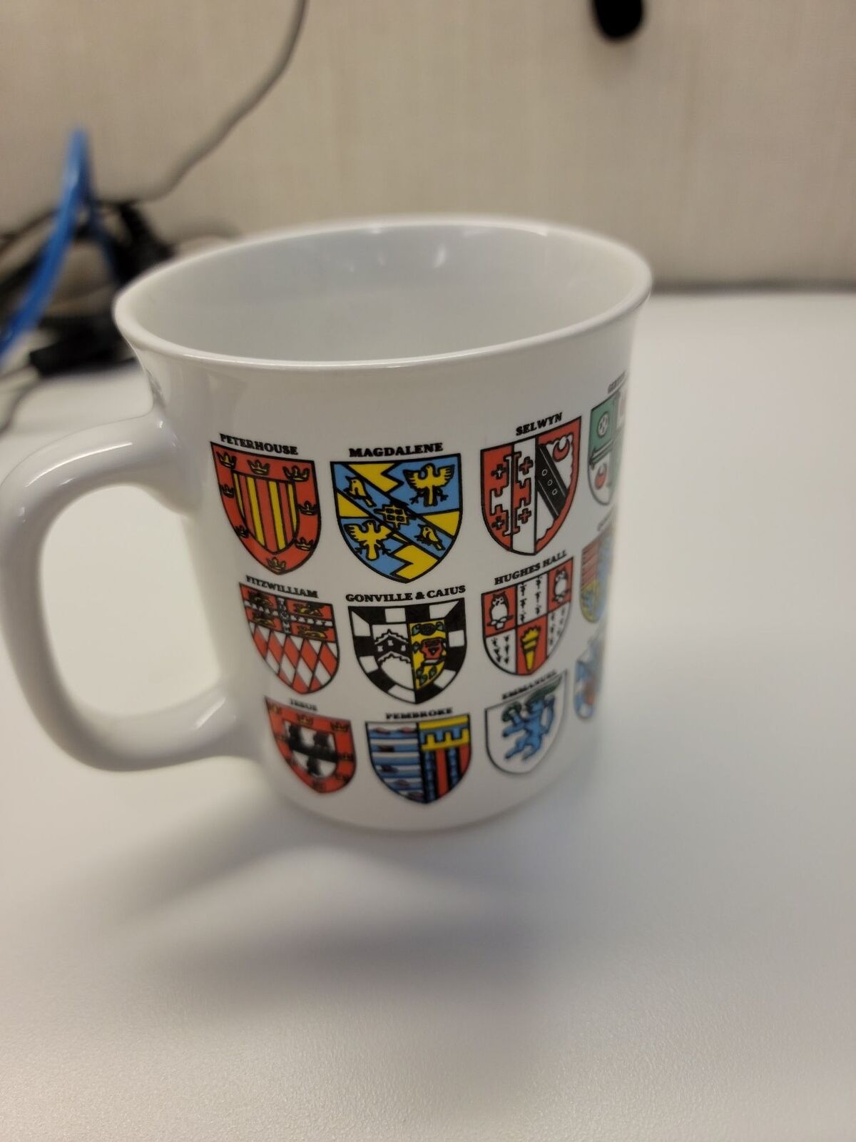 Cambridge University Arms of the Colleges Coffee Mug Sampson Souvenirs 3 1/2"