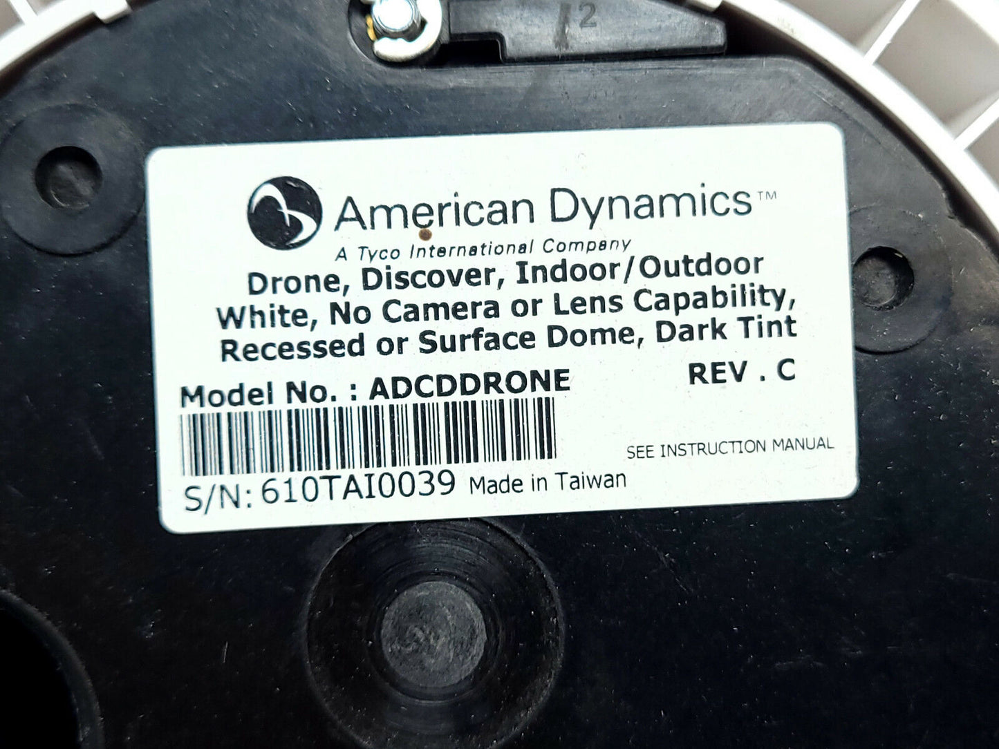 4x American Dynamics In/Outdoor Discover Drone No Camera Or Lens Dark Tint White