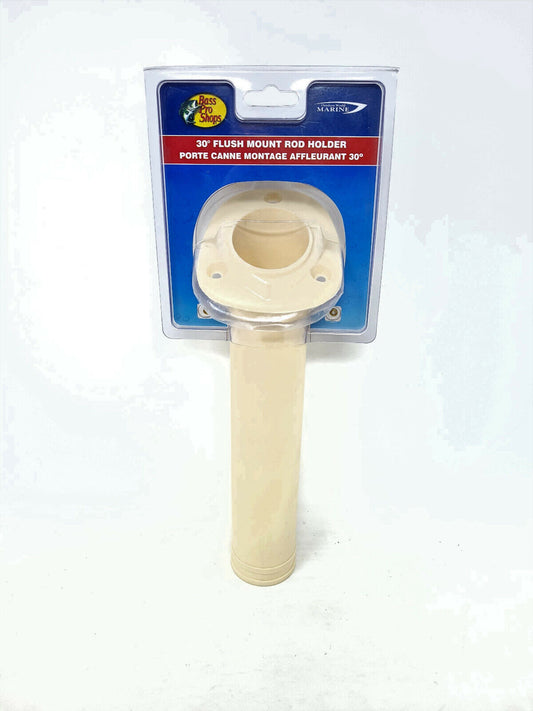 BRAND NEW SEALED Bass Pro Shops 30° Flush Mount Rod Holder 534500 30 Degree