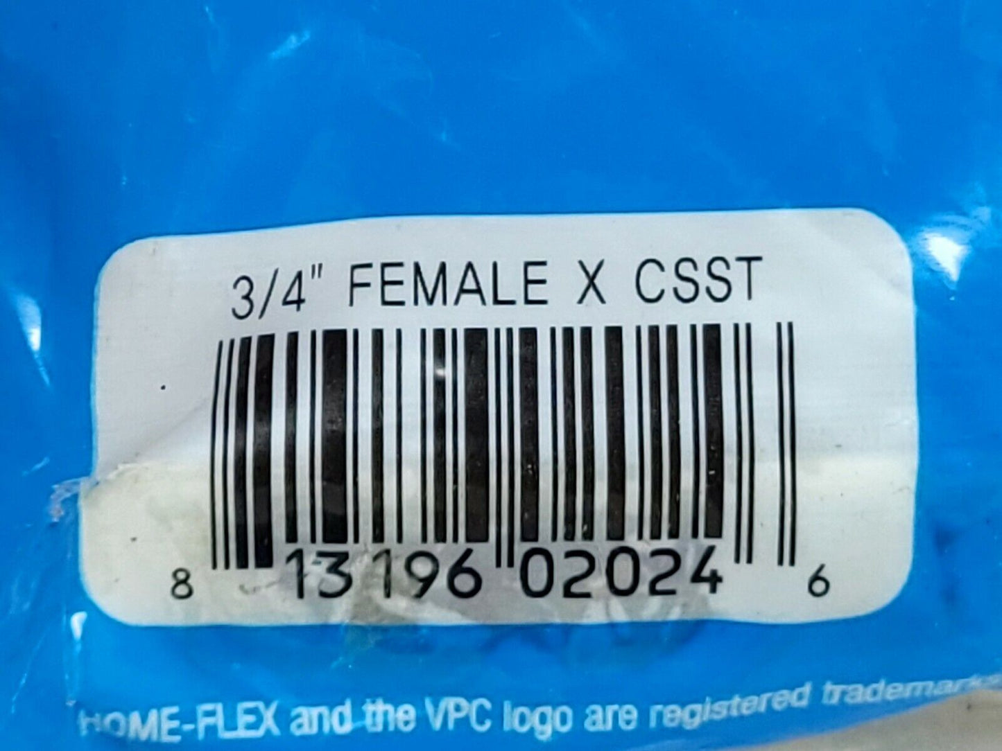 Home-Flex Female Adapter Brass 3/4 in. CSST x 3/4 in. FIPT - New