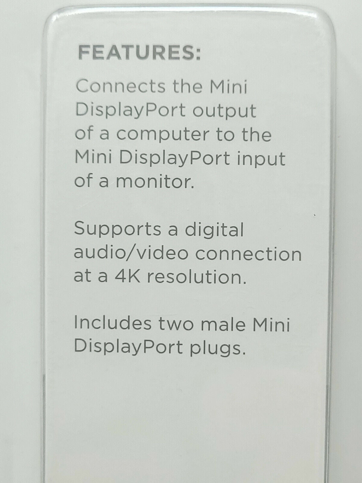 Ativa Mini Displayport to Mini Displayport Cable 6 ft. video, Heavy Duty - NEW