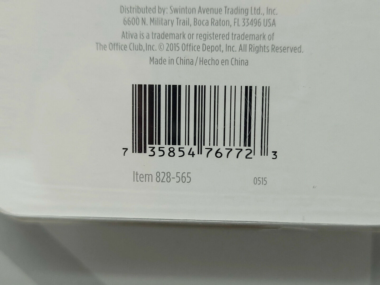Ativa 6FT USB 2.0 To  Parallel Adapter Printer  Cable, 6'  828-565 - NEW in box