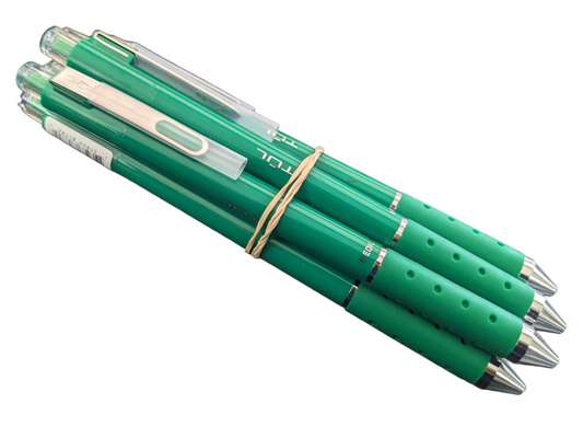 6x lot of TUL Retractable Pen Gel Dark Green Ink LIMITED EDITION Med 0.7 - NEW