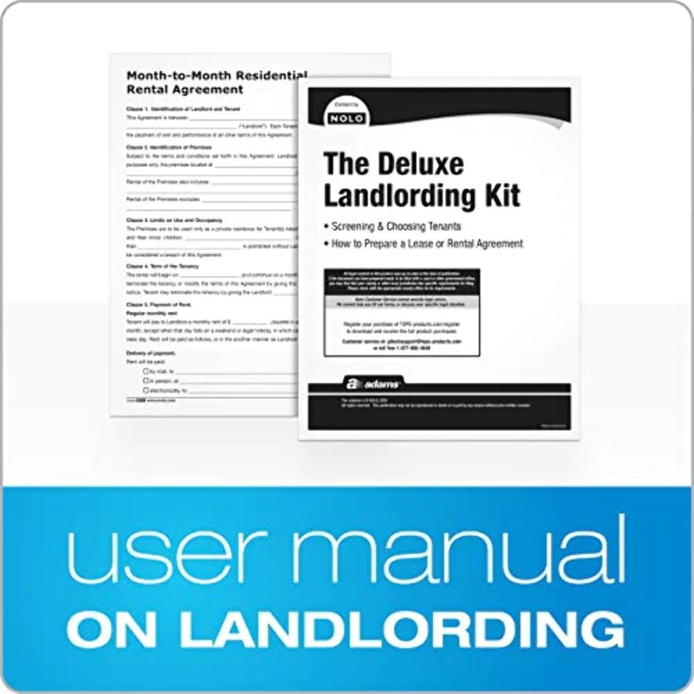 Adams Landlording Kit, Forms and Instructions- White