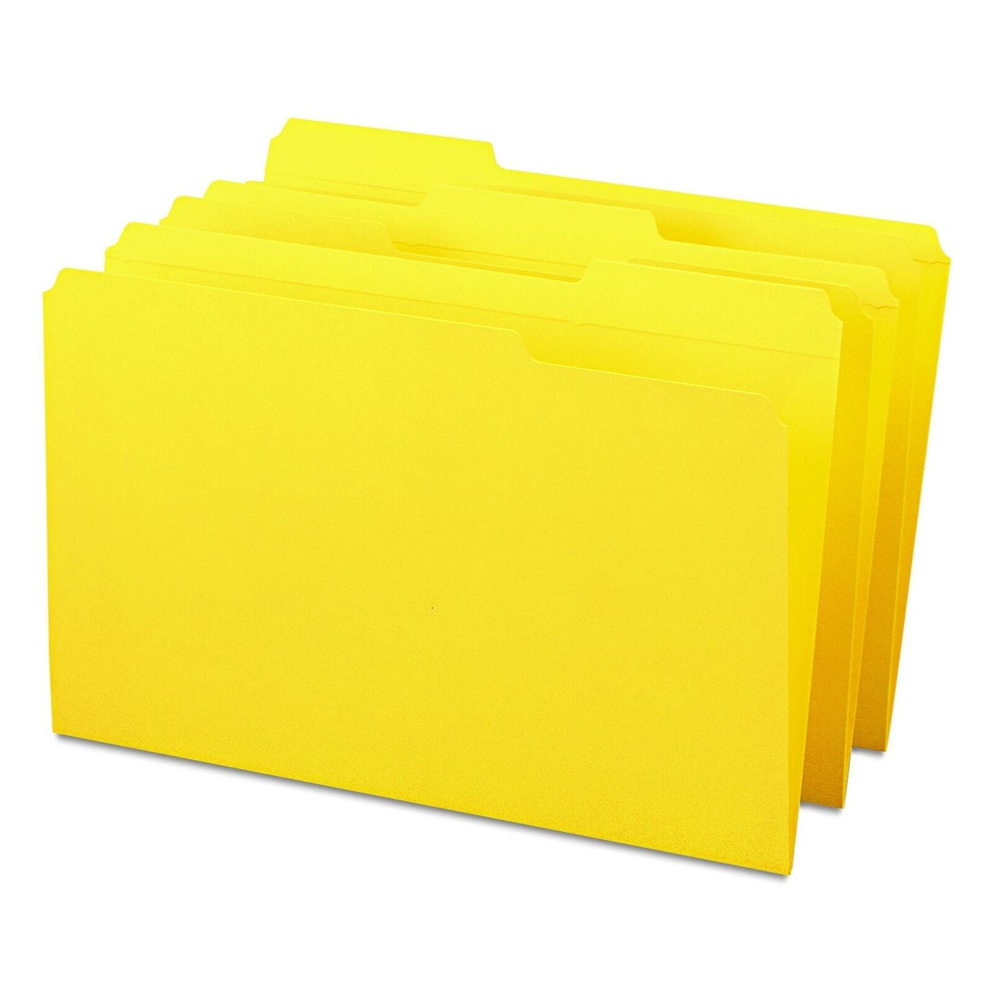 Smead File Folder, Reinforced 1/3-Cut Tab, Legal Size, Yellow, 100 per Box (1...