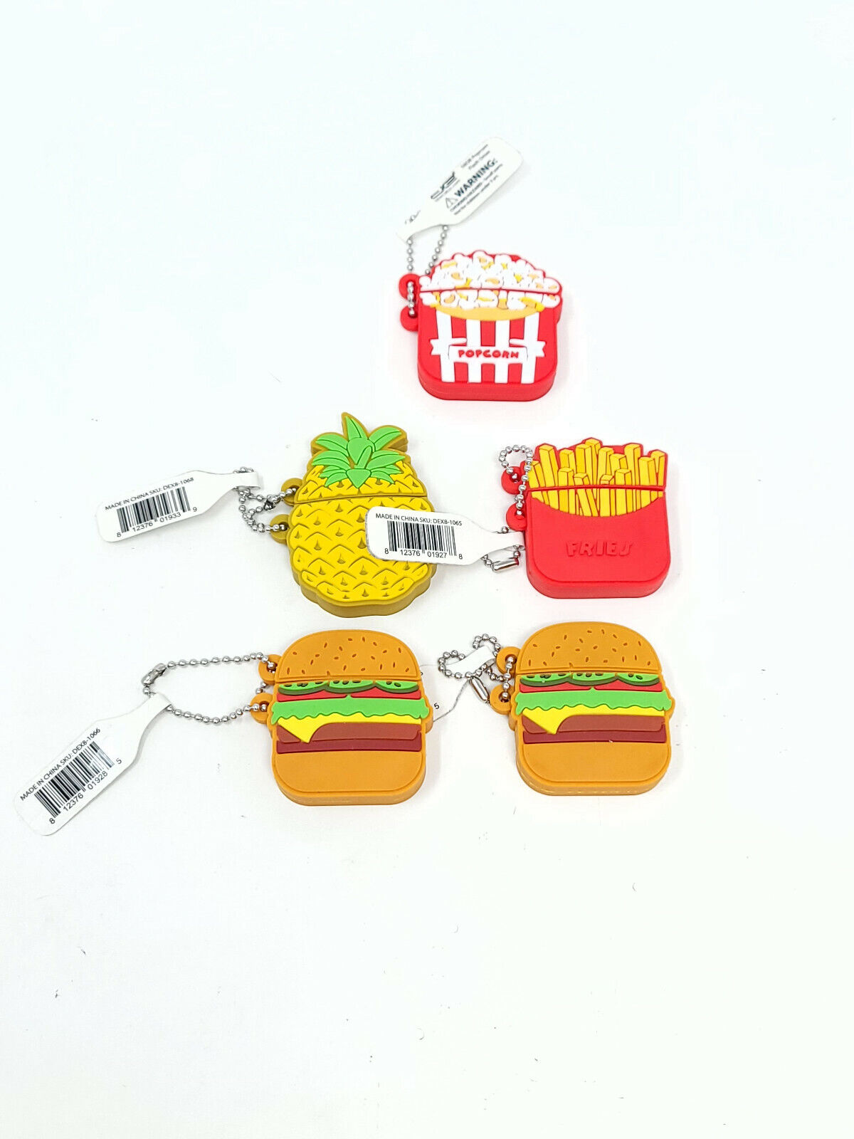 Lot of 5x DEWorld 16GB Flash Drives - Food themed - Popcorn, burger, fries - NEW