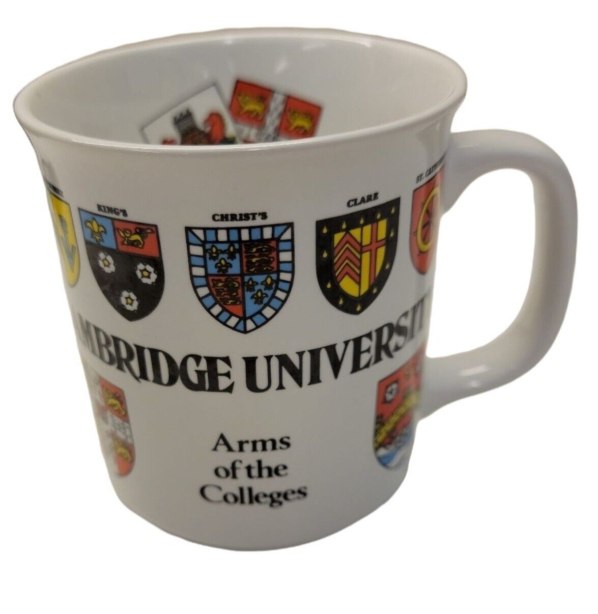 Cambridge University Arms of the Colleges Coffee Mug Sampson Souvenirs 3 1/2"