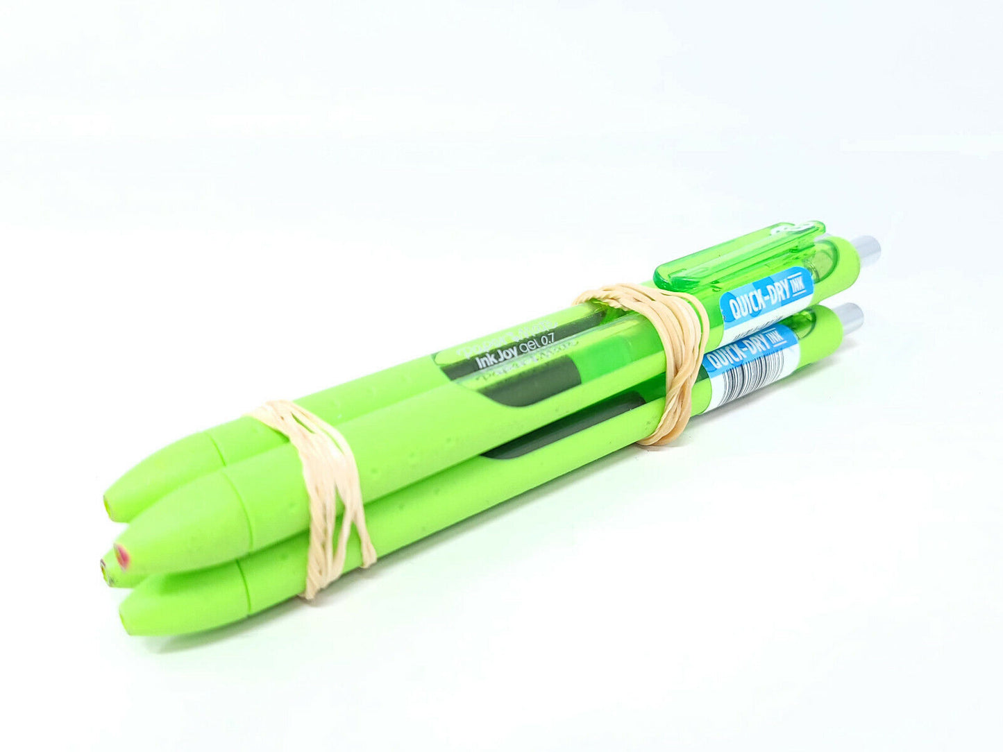 4x Paper Mate 1953050 InkJoy Gel Pen, Medium Point 0.7mm, Lime Green - NEW TAGS