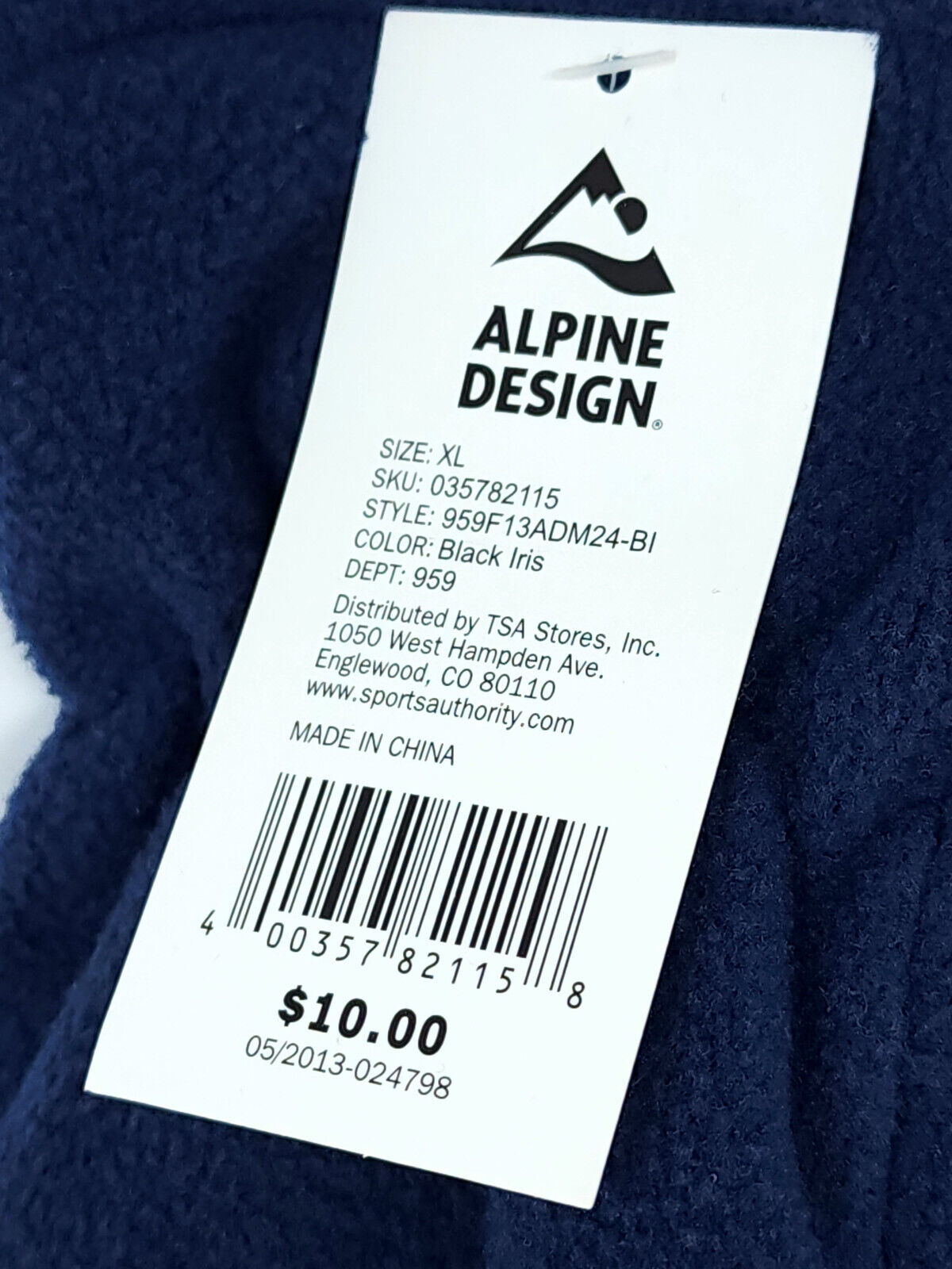 Alpine Design Gloves - Black Iris (Blue) - XL -  New with tags