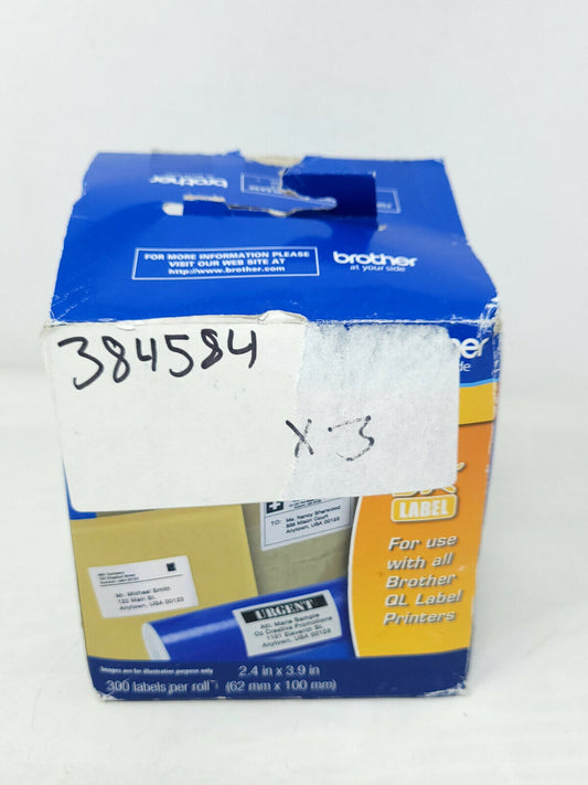 Brother International Dk1202 Shipping Label 2-3/7" x 4" - OPEN BOX