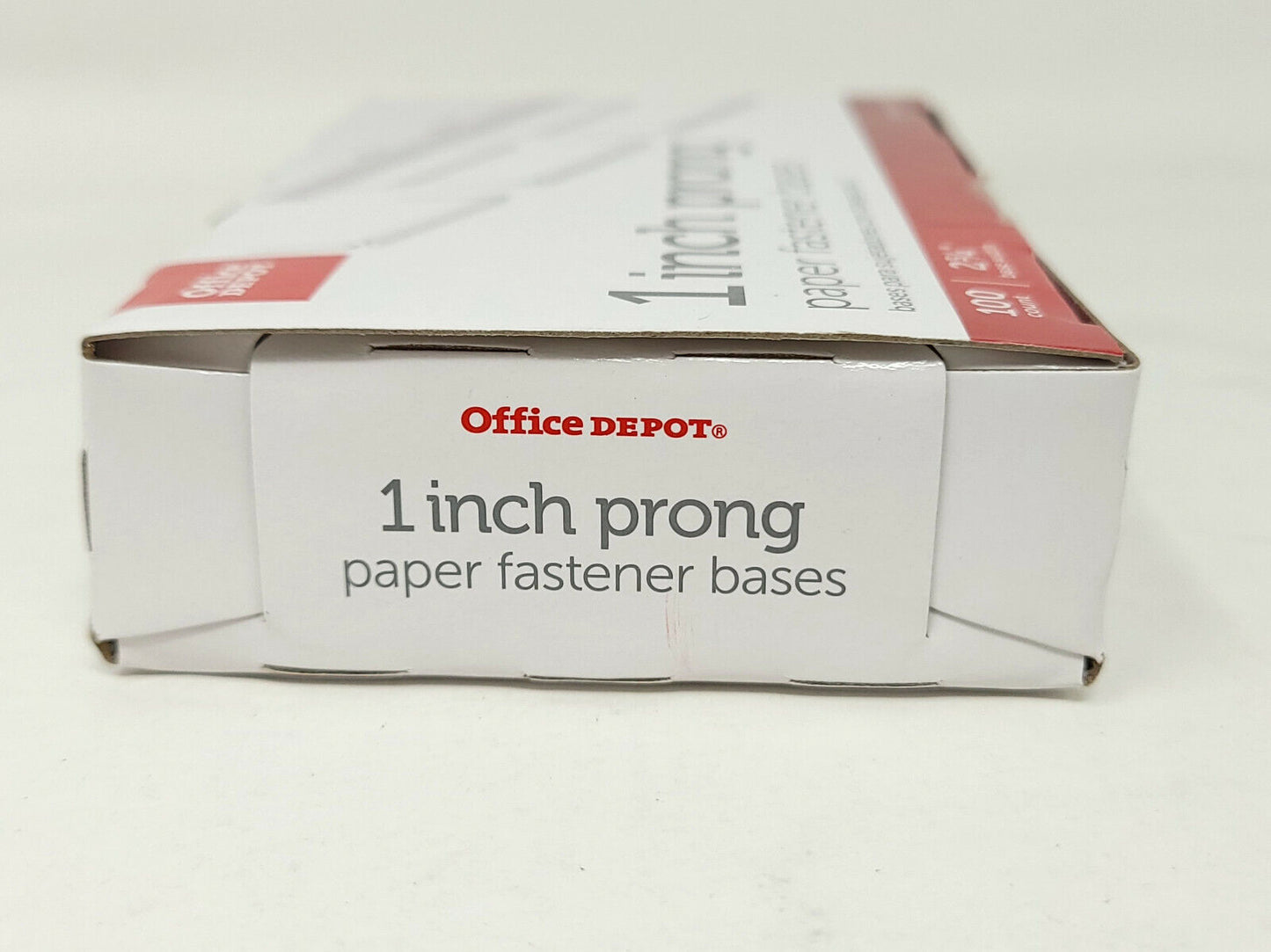 Office Depot Brand Self-Adhesive Prong Fasteners, 1" - 2 3/4" - Box Of 100