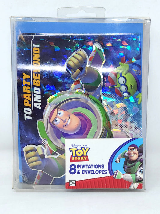 8 PACK Cards & ENVELOPES Buzz Lightyear 5"x6.5" - NEW