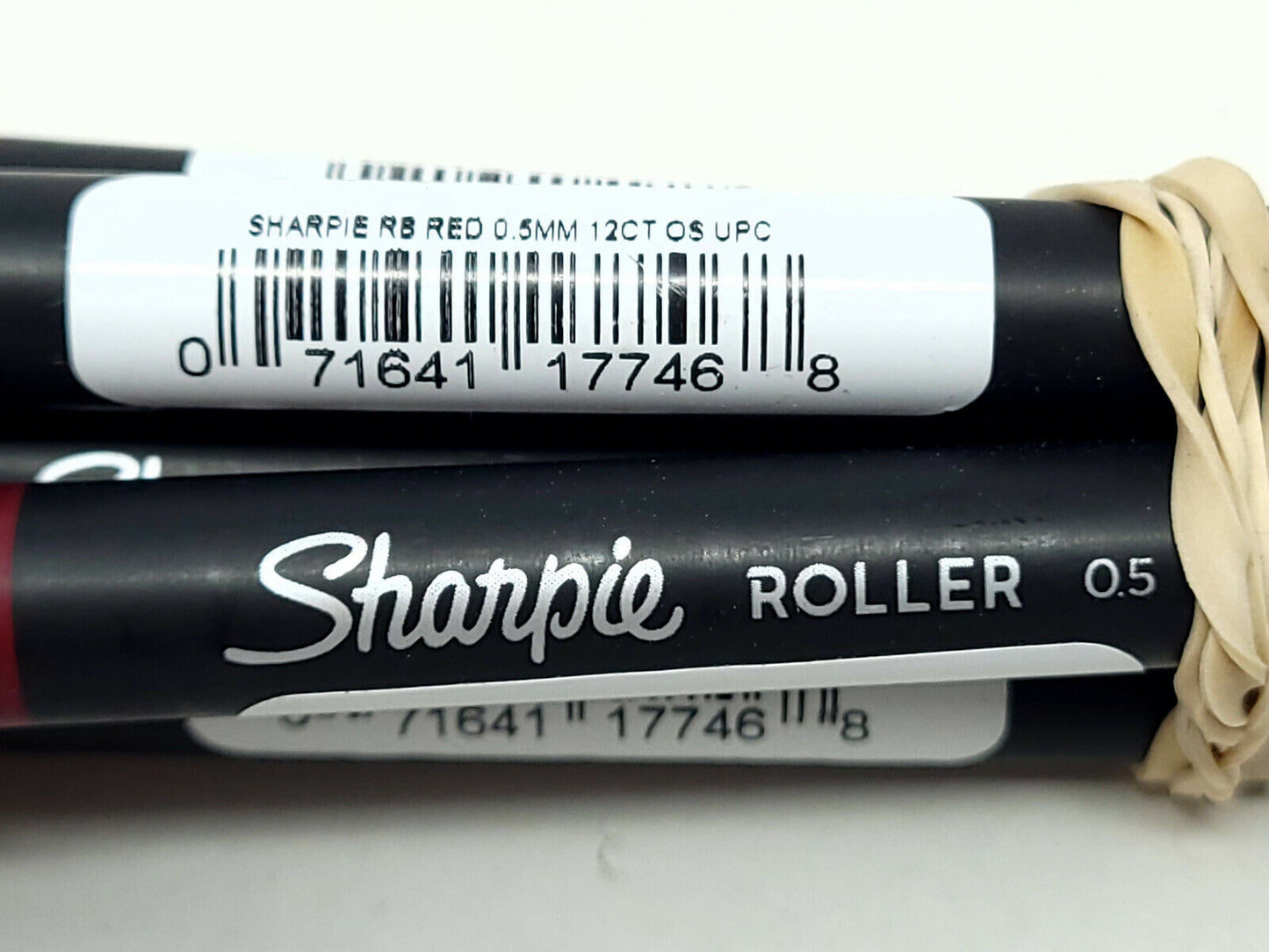 5 Pack; Sharpie Roller Red Ink, Needle Point 0.5mm - NEW