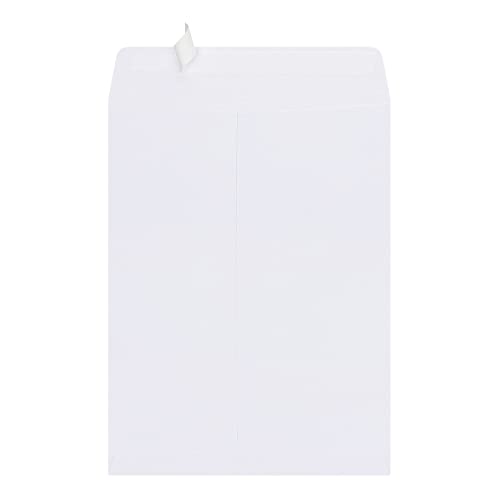 Office Depot Clean Seal(TM) Catalog Envelopes, 9in. x 12in., 30% Recycled, White, Pack Of 100, 77920