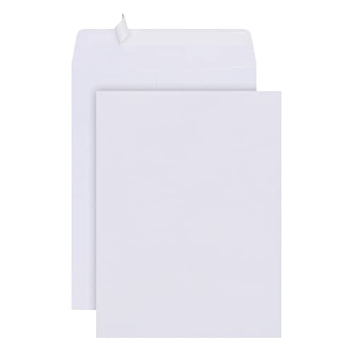 Office Depot Clean Seal(TM) Catalog Envelopes, 9in. x 12in., 30% Recycled, White, Pack Of 100, 77920