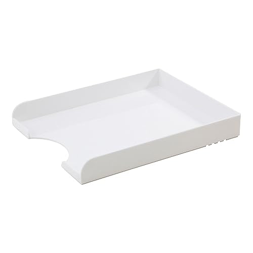 Realspace® Plastic Letter Tray, White