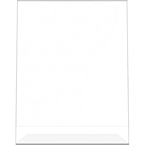 Office Depot Slanted Sign Holder, Vertical, 11in.H x 8 1/2in.W, Clear, 274457