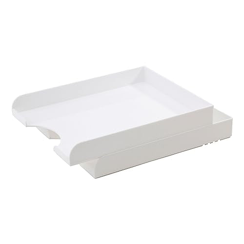 Realspace® Plastic Letter Tray, White