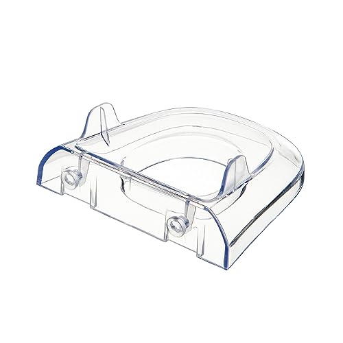 Deflecto® Lit Loc® Base/Wall Support, 4"W x 3 5/8"D x 1 3/8"H, Clear